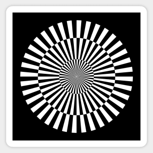 Hypno Op Art Sticker